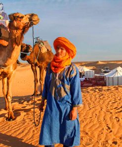 Alternative view of 1 Nuit dans les dunes de Erg Lihoudi au départ de Zagora